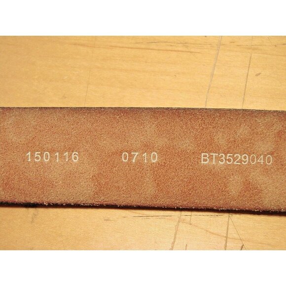 Fossil Bronze Metallic Floral Stamp Genuine Leather Belt Boho Dress Western Sz L - Picture 7 of 12